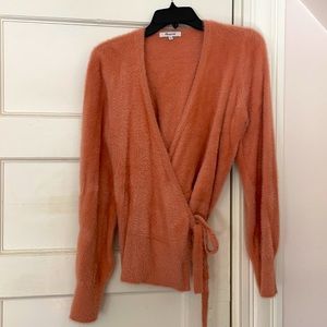 Madewell fuzzy wrap sweater